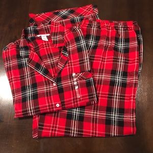 COPY - Victoria’s Secret XL red plaid pajama set
